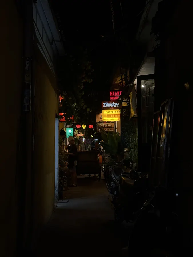 A Hoi An street at night