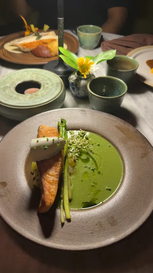 Salmon dinner, Bali